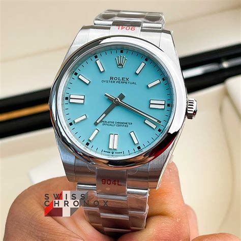 rolex oyster perpetual hellblau|Rolex Oyster 41 mm.